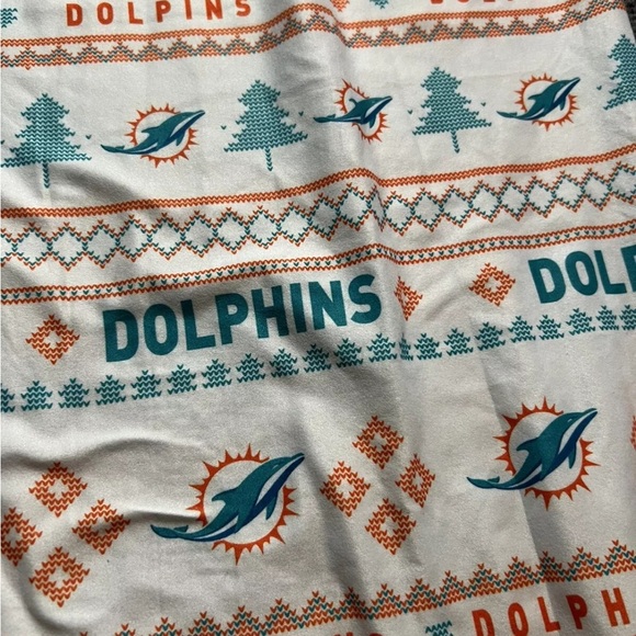 NFL Miami Dolphins pajama pants 3XL drawstring Christmas - Picture 4 of 5